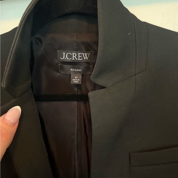 J. Crew 8 Tall Regent Blazer in four season stretch Black - Picture 4 of 7